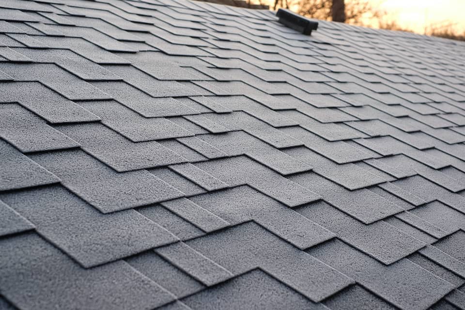 Close-up view on Asphalt Roofing Shingles; certainteed vs. owens corning